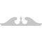 Ekena Millwork Rams Head Architectural Grade PVC Pediment (Urn Ships Unattached in Box), 42"W x 10-1/2"H x 2-3/4"P PEDPS042X105RHP00 - alternate 5